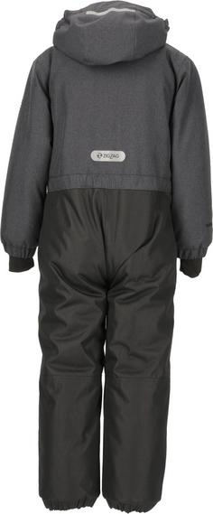Rückansicht von ZigZag Merry Regenanzug Kinder 1011 Dark Grey Melange