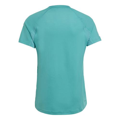 Rückansicht von adidas Club Tennis Kids T-Shirt Poloshirt Kinder Powder Teal