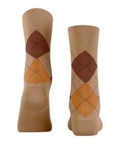 Rückansicht von Falke Sensitive Argyle SO Freizeitsocken Damen hay (4712)