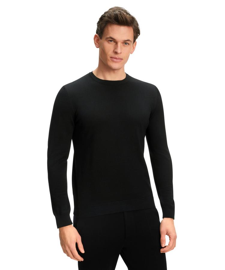 Falke Falke Merino X-Fine Crew Neck Strickpullover Herren - black (3000) - 0 | SportScheck