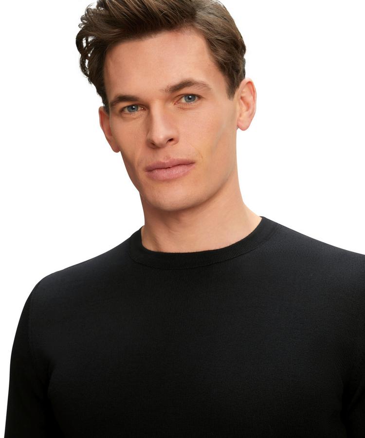 Falke Falke Merino X-Fine Crew Neck Strickpullover Herren - black (3000) - 4 | SportScheck