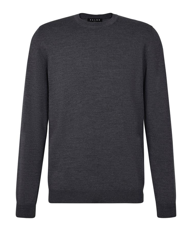 Falke Falke Merino X-Fine Crew Neck Strickpullover Herren - dark grey (3970) - 0 | SportScheck