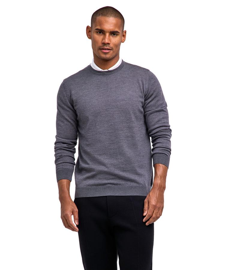 Falke Falke Merino X-Fine Crew Neck Strickpullover Herren - dark grey (3970) - 0 | SportScheck