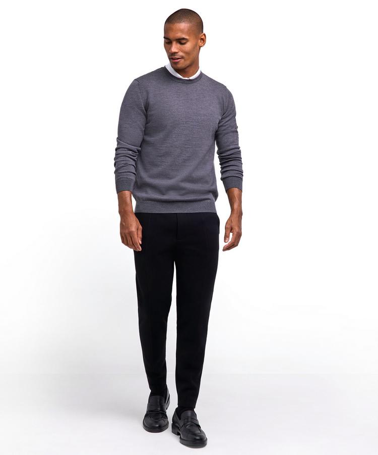 Falke Falke Merino X-Fine Crew Neck Strickpullover Herren - dark grey (3970) - 1 | SportScheck