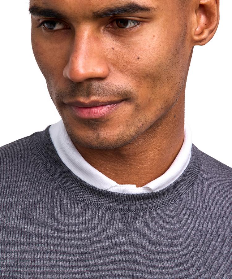 Falke Falke Merino X-Fine Crew Neck Strickpullover Herren - dark grey (3970) - 2 | SportScheck