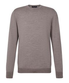 Falke Merino X-Fine Crew Neck Strickpullover Herren capino mel (4078)