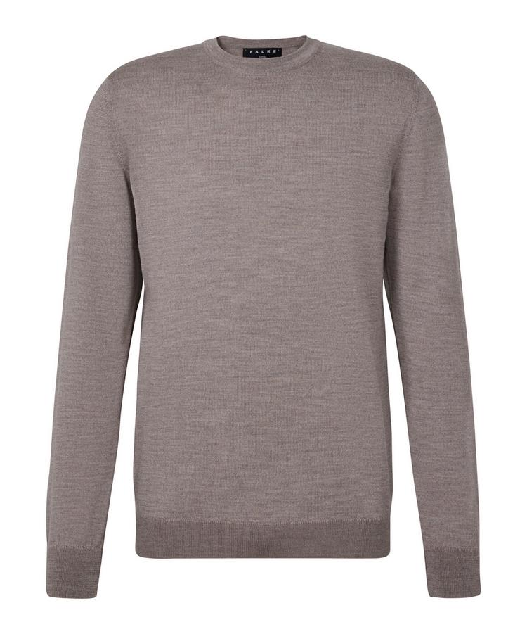 Falke Falke Merino X-Fine Crew Neck Strickpullover Herren - capino mel (4078) - 0 | SportScheck
