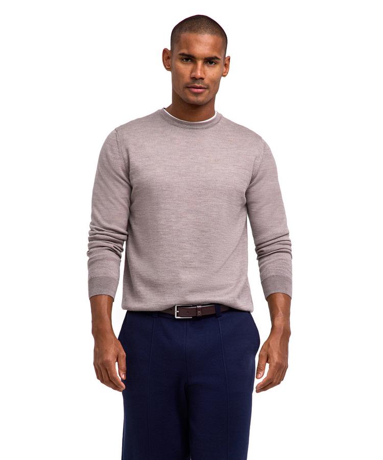 Falke Falke Merino X-Fine Crew Neck Strickpullover Herren - capino mel (4078) - 0 | SportScheck