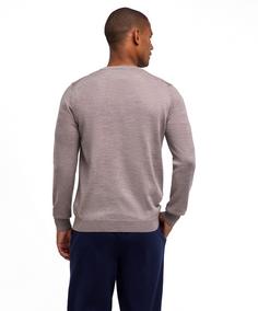 Rückansicht von Falke Merino X-Fine Crew Neck Strickpullover Herren capino mel (4078)