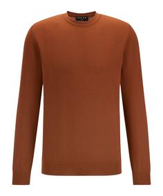 Falke Merino X-Fine Crew Neck Strickpullover Herren brown (5100)