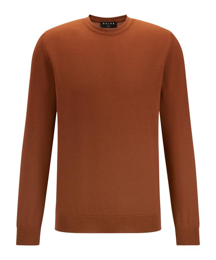 Falke Falke Merino X-Fine Crew Neck Strickpullover Herren - brown (5100) - 0 | SportScheck