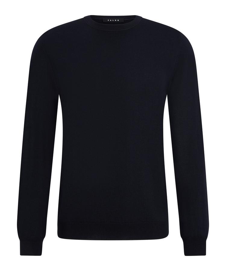 Falke Falke Merino X-Fine Crew Neck Strickpullover Herren - night sky (6437) - 0 | SportScheck
