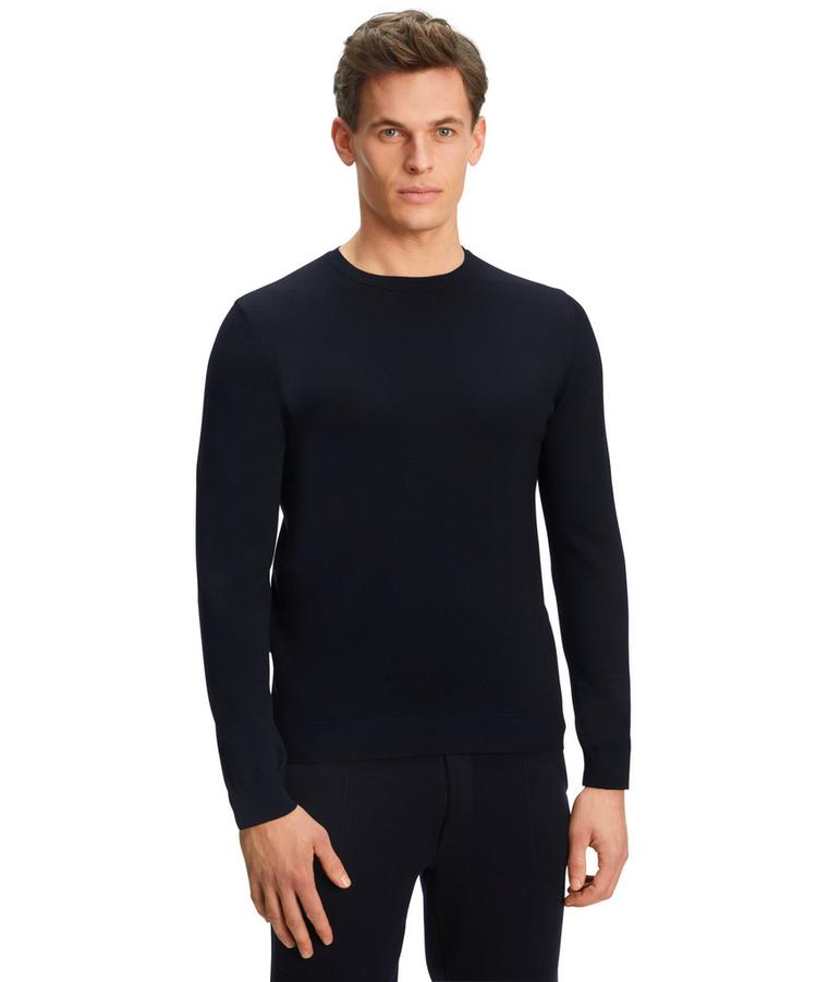 Falke Falke Merino X-Fine Crew Neck Strickpullover Herren - night sky (6437) - 0 | SportScheck