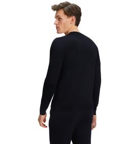 Rückansicht von Falke Merino X-Fine Crew Neck Strickpullover Herren night sky (6437)