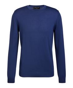 Falke Merino X-Fine Crew Neck Strickpullover Herren night blue (6578)