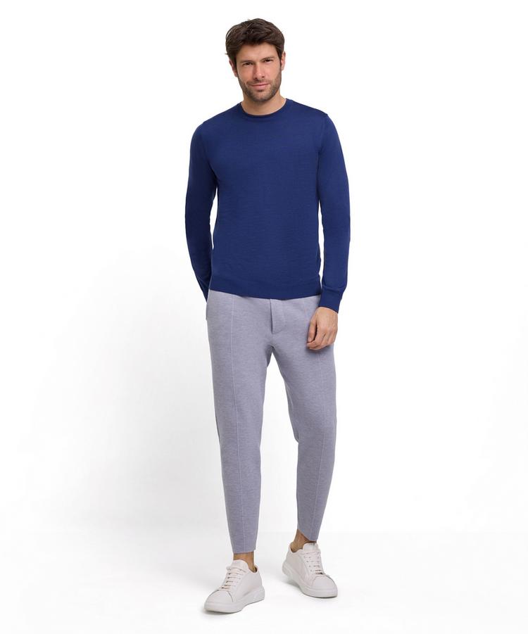 Falke Falke Merino X-Fine Crew Neck Strickpullover Herren - night blue (6578) - 1 | SportScheck
