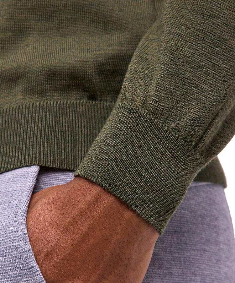 Falke Falke Merino X-Fine Crew Neck Strickpullover Herren - kale (7118) - 2 | SportScheck