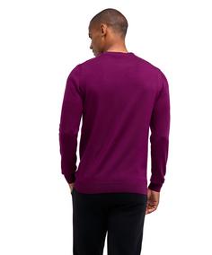 Rückansicht von Falke Merino X-Fine Crew Neck Strickpullover Herren vendetta (8704)
