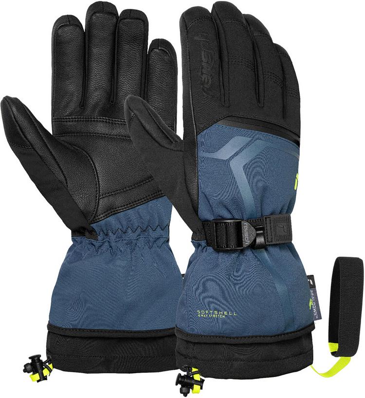 Reusch Reusch Down Spirit GORE-TEX Handschuh - 7073 blck/dark deni/safe yello - 0 | SportScheck