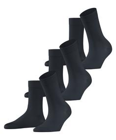 Falke Cotton Touch Bundle 3P SO Freizeitsocken Damen graphite (3146)