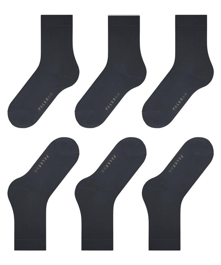 Falke Falke Cotton Touch Bundle 3P SO Socken Damen - graphite (3146) - 2 | SportScheck