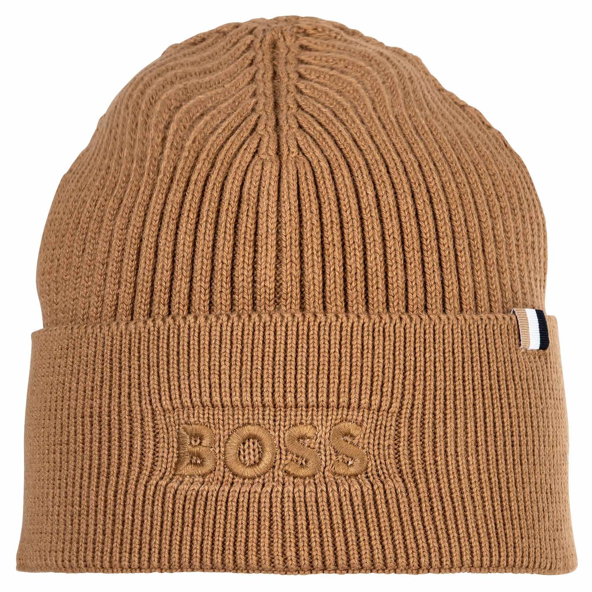 Boss M&uuml;tze Beanie Herren - Beige