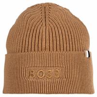 Boss M&uuml;tze Beanie Herren - Beige