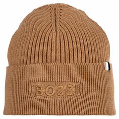 Boss Mütze Beanie Herren Beige