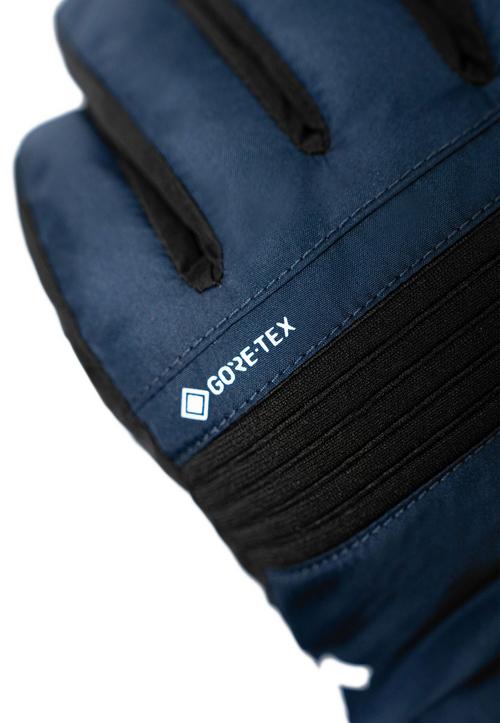 Rückansicht von Reusch GORE-TEX Bolt SC GORE-TEX Junior Skihandschuhe Kinder 7787 black / dress blue