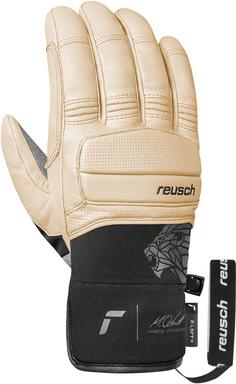 Rückansicht von Reusch Marco Odermatt Skihandschuhe 9002 tan / black