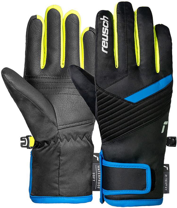 Reusch Reusch Dan R-TEX&reg; XT Junior Handschuh Kinder - 7002 blck/bril blu/safety yell - 0 | SportScheck
