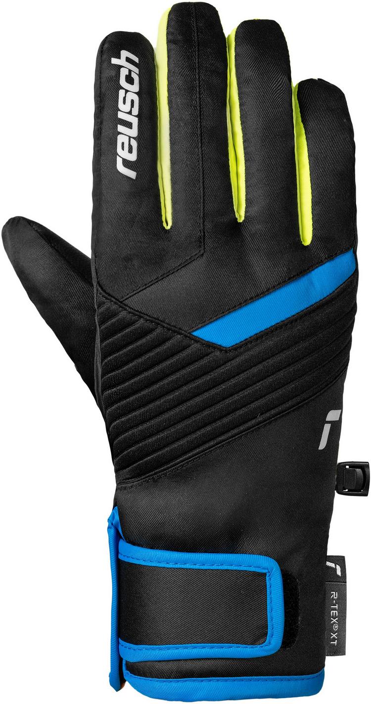 Reusch Reusch Dan R-TEX&reg; XT Junior Handschuh Kinder - 7002 blck/bril blu/safety yell - 0 | SportScheck