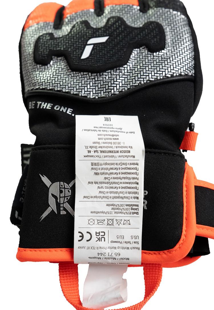 Reusch Reusch Worldcup Warrior Prime R-TEX&reg; XT Handschuh Kinder - 7588 blck/silver/fluo red - 5 | SportScheck