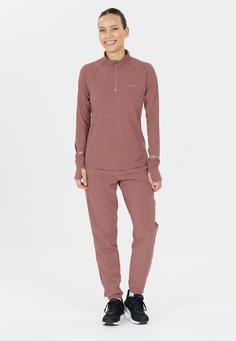 Rückansicht von Endurance Canna Langarmshirt Damen 4321 Rose Taupe