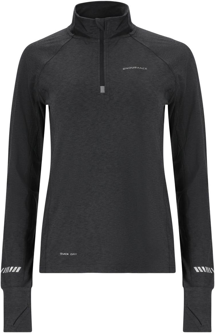 Endurance Endurance Canna Langarmshirt Damen - 1111 Black Melange - 0 | SportScheck