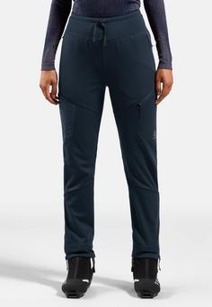 Rückansicht von Odlo Langlaufhose Damen dark sapphire(20731)