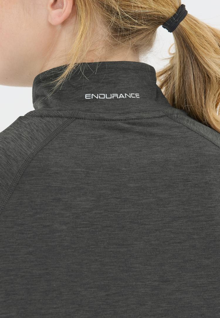 Endurance Endurance Canna Langarmshirt Damen - 1111 Black Melange - 1 | SportScheck