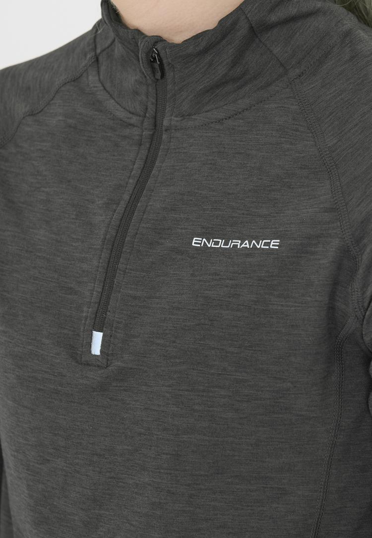 Endurance Endurance Canna Langarmshirt Damen - 1111 Black Melange - 2 | SportScheck