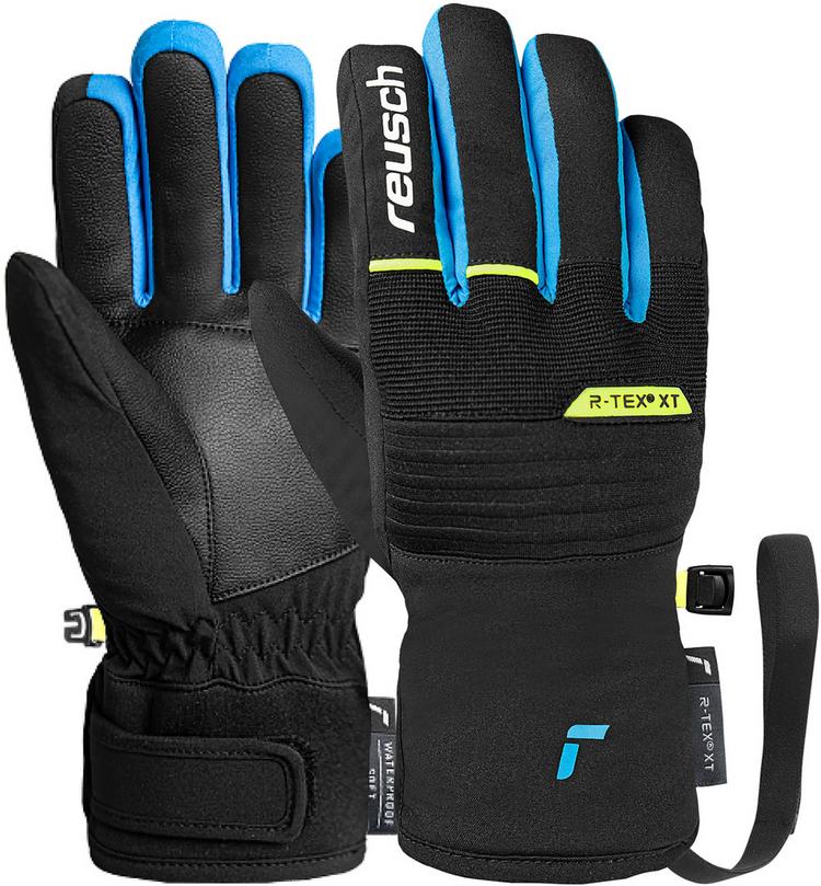 Reusch Reusch Benji R-TEX&reg; XT Junior Handschuh Kinder - 7002 blck/bril blu/safety yell - 0 | SportScheck