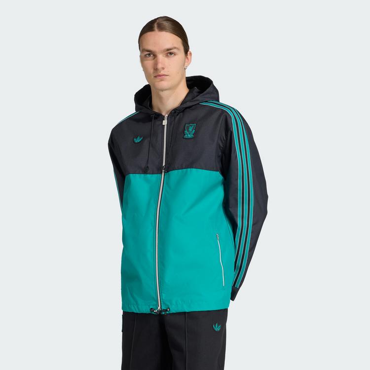 adidas adidas Liverpool FC Terrace Icons Parka Trainingsjacke Herren - Black / Sea Green - 0 | SportScheck