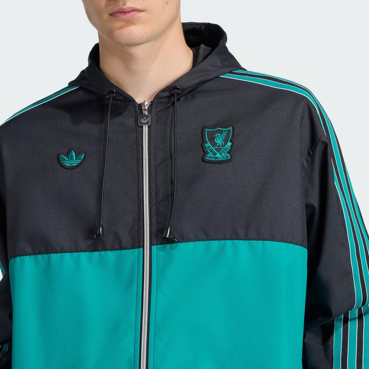 adidas adidas Liverpool FC Terrace Icons Parka Trainingsjacke Herren - Black / Sea Green - 1 | SportScheck