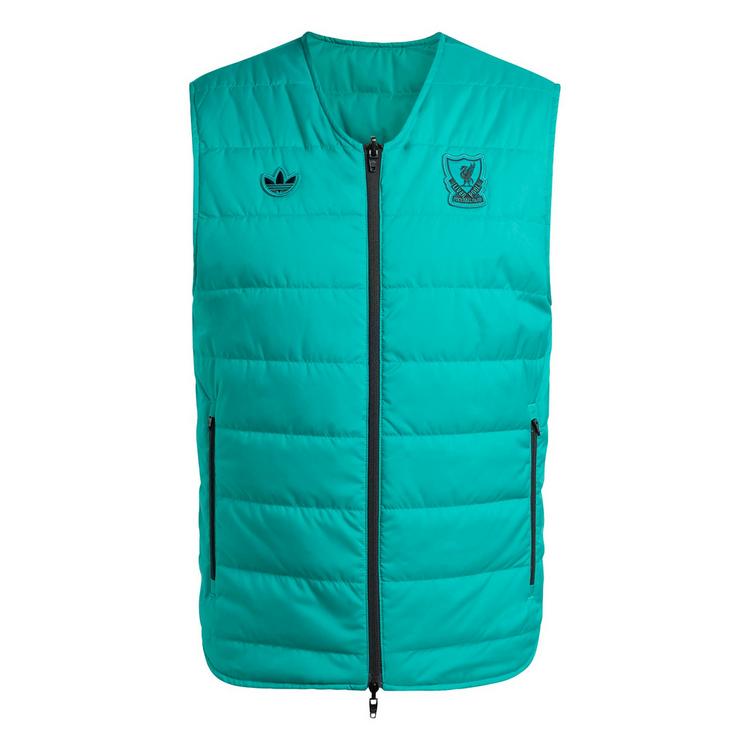 adidas adidas Liverpool FC Terrace Icons Weste Outdoorweste Herren - Black / Sea Green - 0 | SportScheck