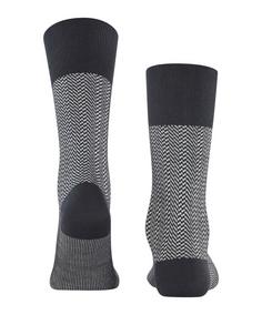 Rückansicht von Falke Airport Herringstripe SO Freizeitsocken Herren black (3000)