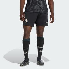 Rückansicht von adidas Juventus Turin 25/26 Ausweichshorts Fußballshorts Herren Black / Ecru Tint