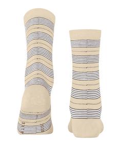 Rückansicht von Falke Stripe Uniform SO Freizeitsocken Damen cream (4011)