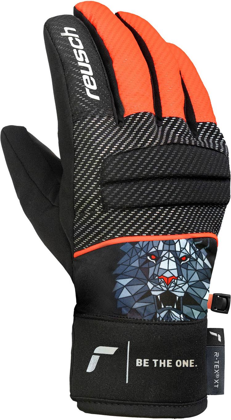 Reusch Reusch Warrior R-TEX&reg; XT Junior Handschuh Kinder - 7588 blck/silver/fluo red - 5 | SportScheck