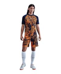 Nike Academy+ Trainingsshirt Funktionsshirt Herren - blauorange