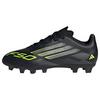 adidas F50 CLUB Kids Fu&szlig;ballschuh, Fu&szlig;ballschuhe Kinder - Core Black / Iron Metallic / Lucid Lemon