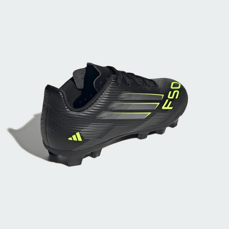 adidas adidas F50 CLUB Kids Fu&szlig;ballschuh, Fu&szlig;ballschuhe Kinder - Core Black / Iron Metallic / Lucid Lemon - 3 | SportScheck