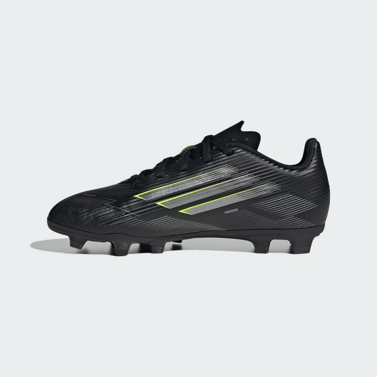 adidas adidas F50 CLUB Kids Fu&szlig;ballschuh, Fu&szlig;ballschuhe Kinder - Core Black / Iron Metallic / Lucid Lemon - 4 | SportScheck